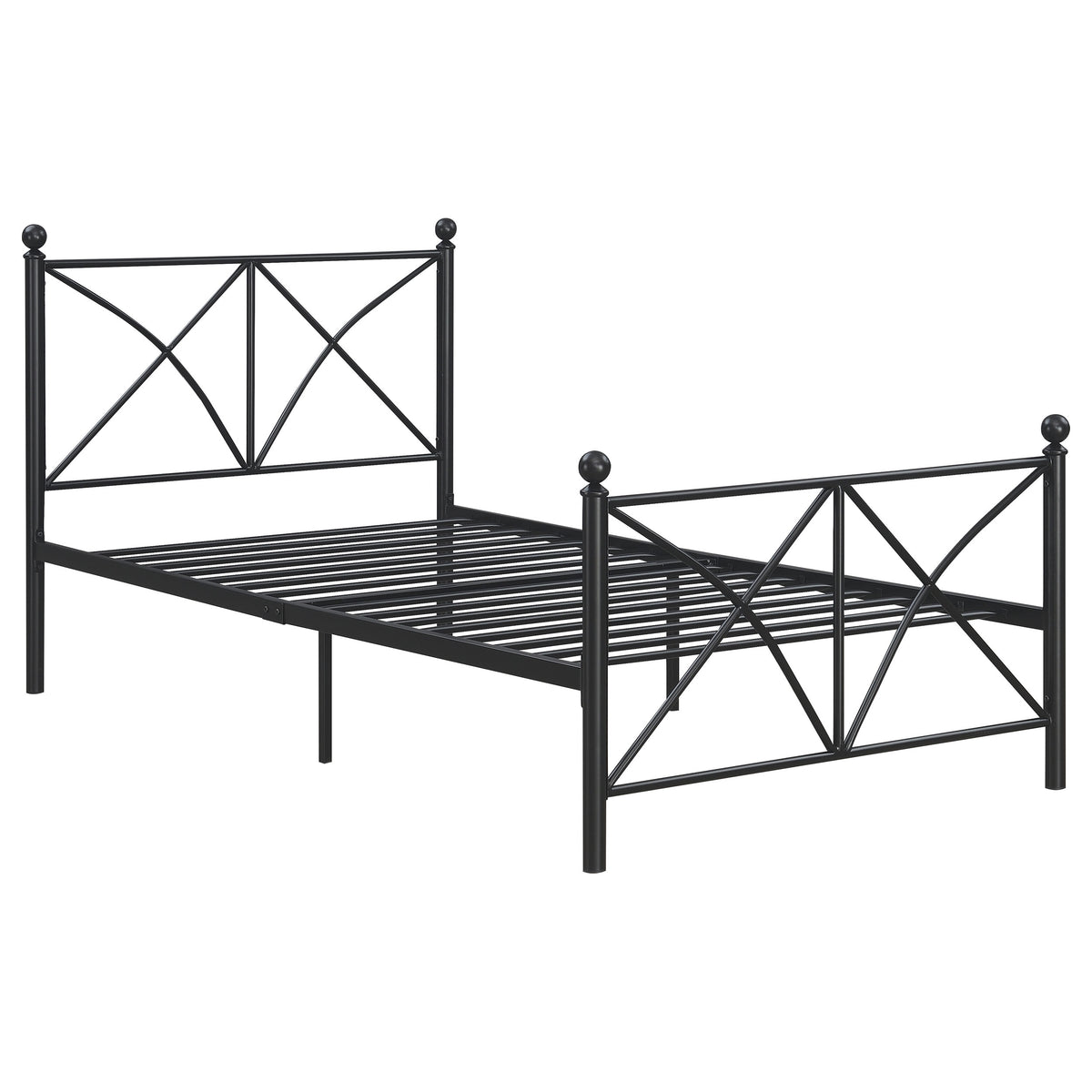 Best Furniture Outlet - Coaster - Hart Metal Full Open Frame Bed Matte Black - 422755F