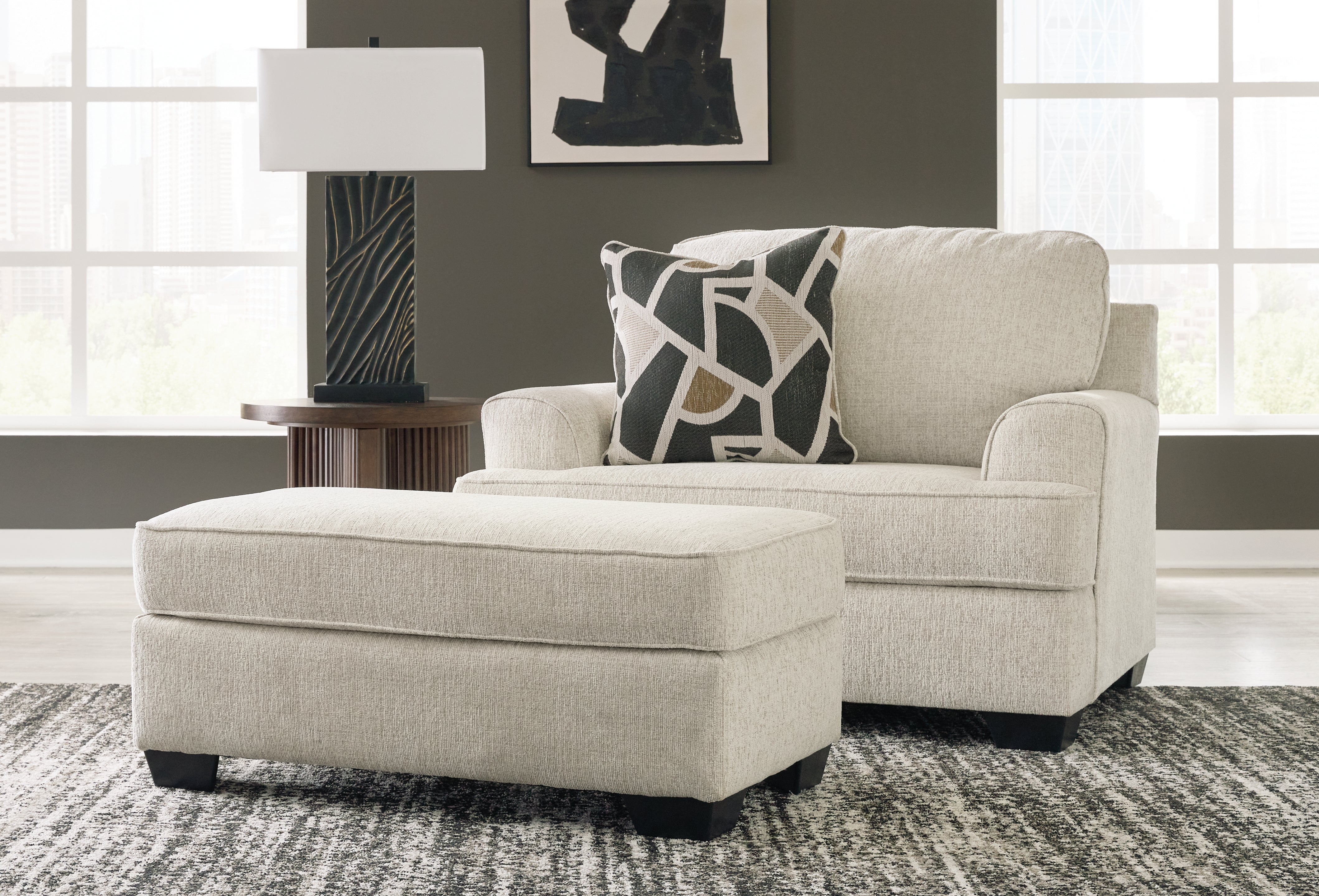 Best Furniture Outlet - Ashley Furniture - Heartcort Oversized Chair and Ottoman - Oversized Chair and Ottoman - 44604U1