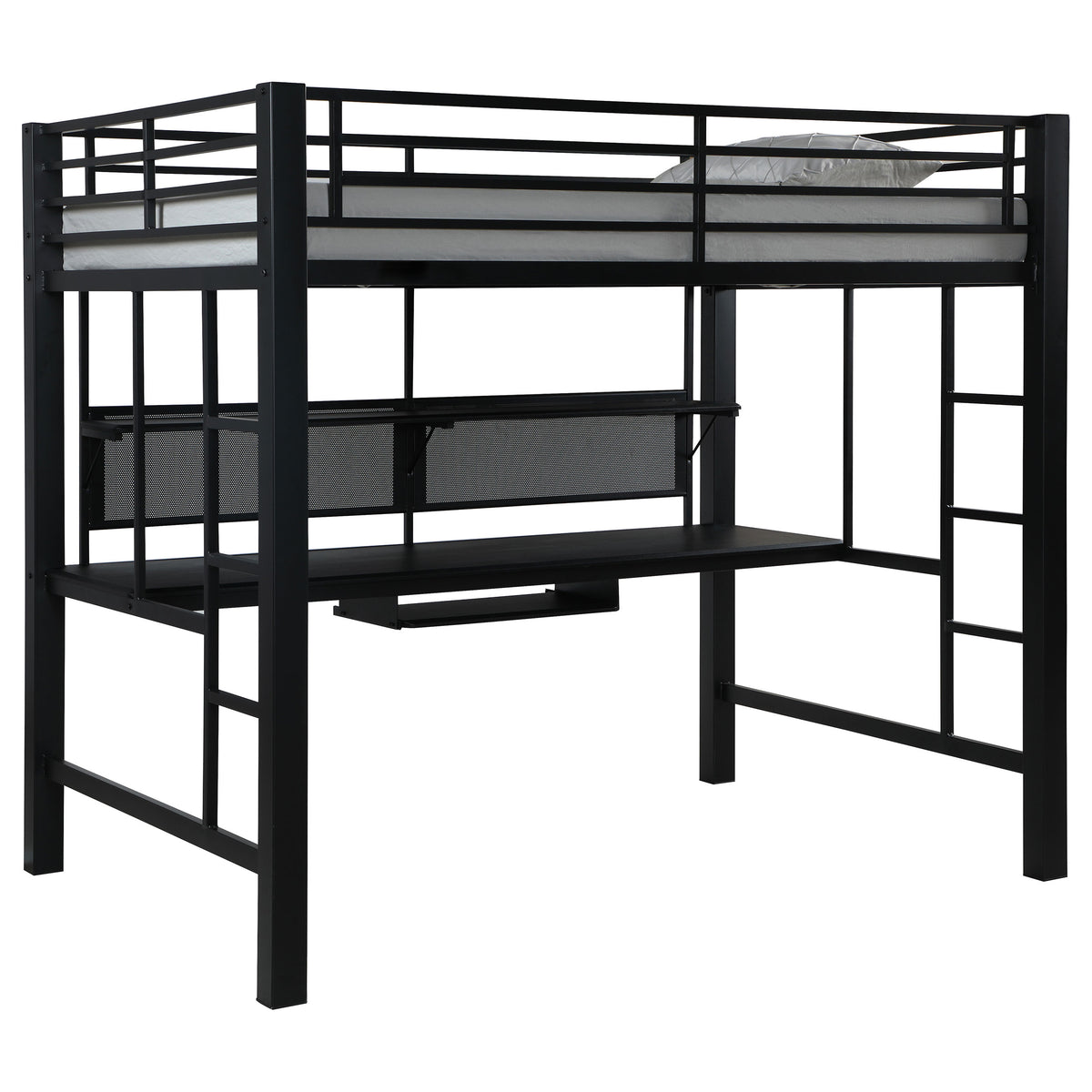 Best Furniture Outlet - Coaster - Avalon Full Workstation Loft Bed Black - 460023