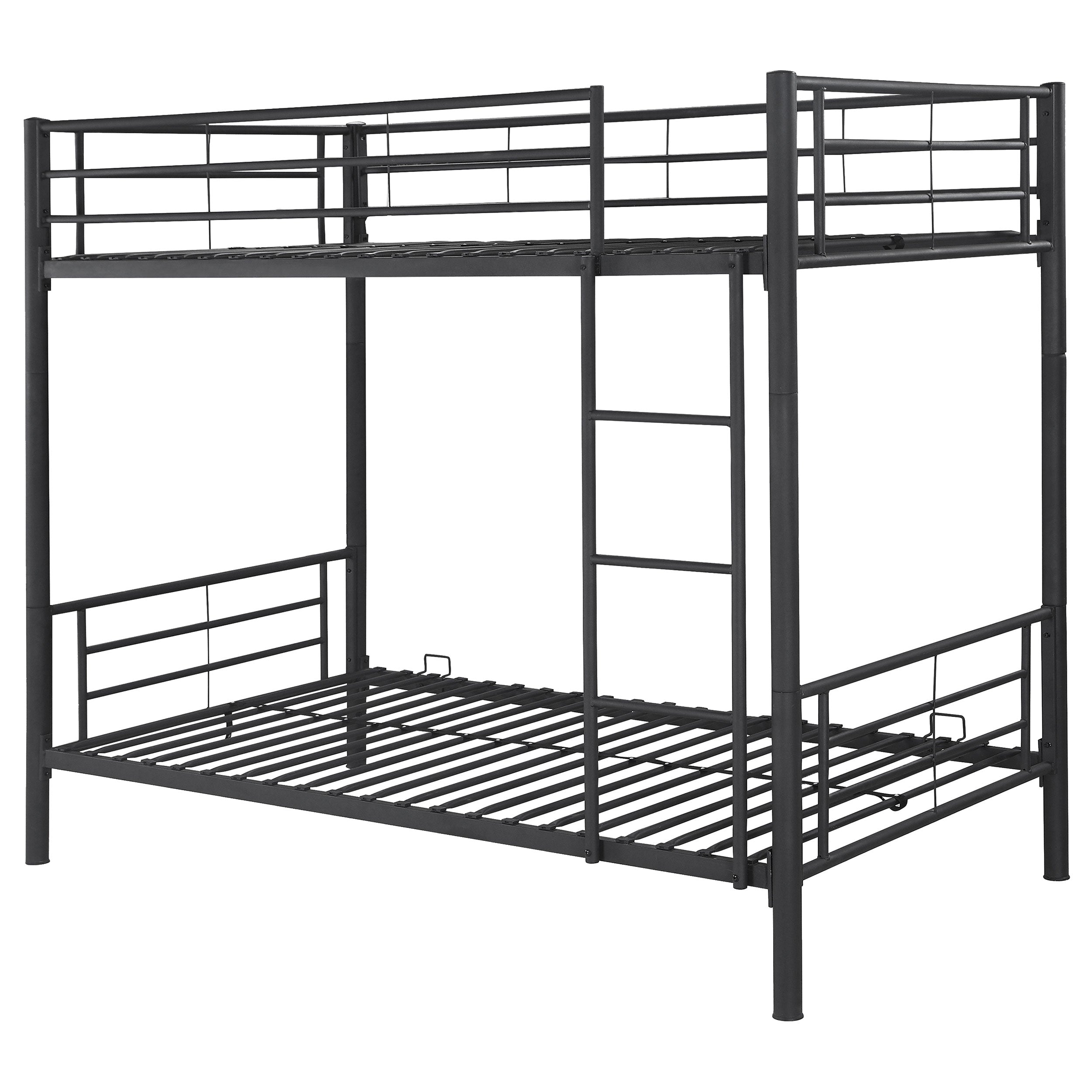 Best Furniture Outlet - Coaster - Hayward Metal Twin Over Twin Bunk Bed Black - 460072B
