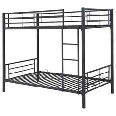 Best Furniture Outlet - Coaster - Hayward Metal Twin Over Twin Bunk Bed Black - 460072B
