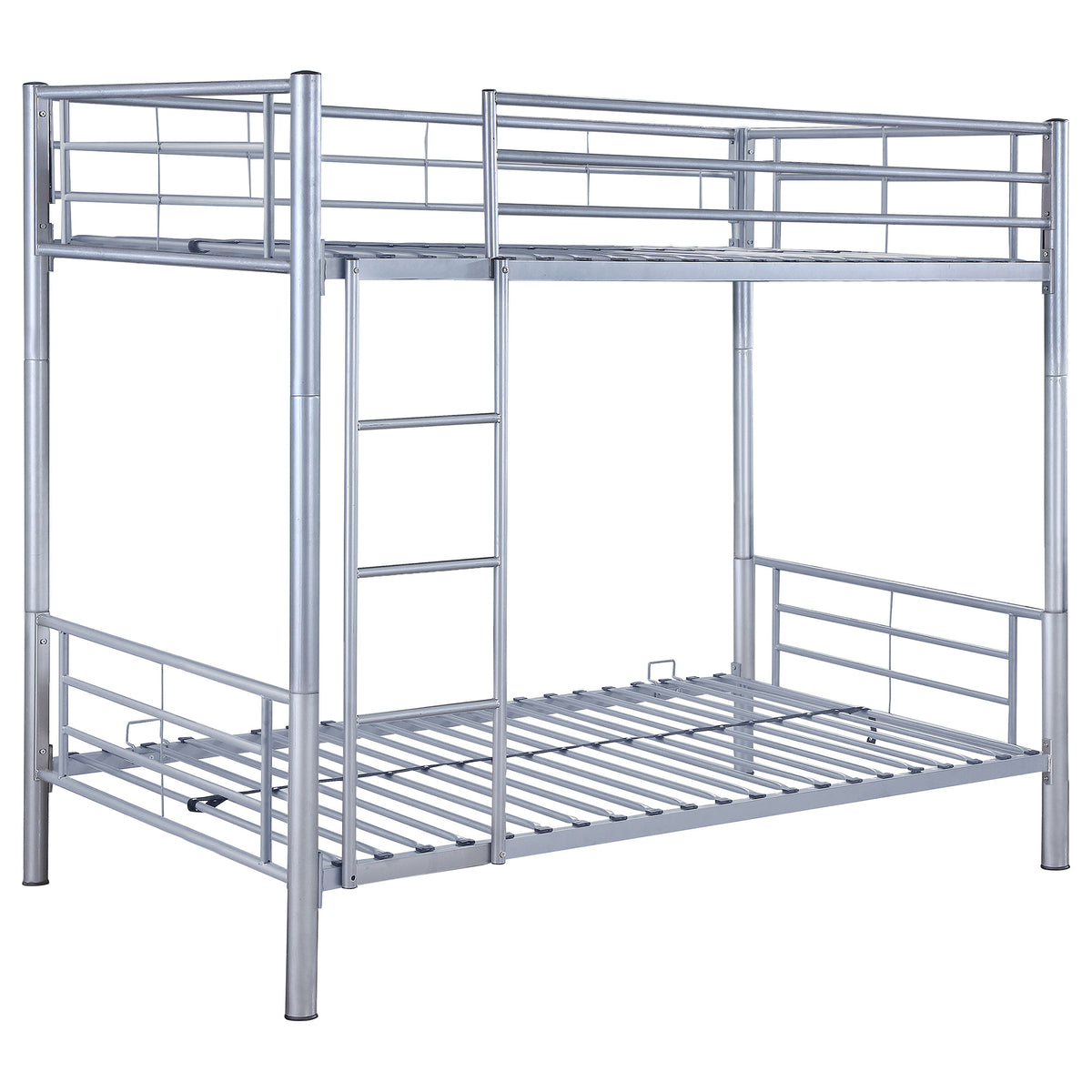 Best Furniture Outlet - Coaster - Hayward Metal Twin Over Twin Bunk Bed Silver - 460072