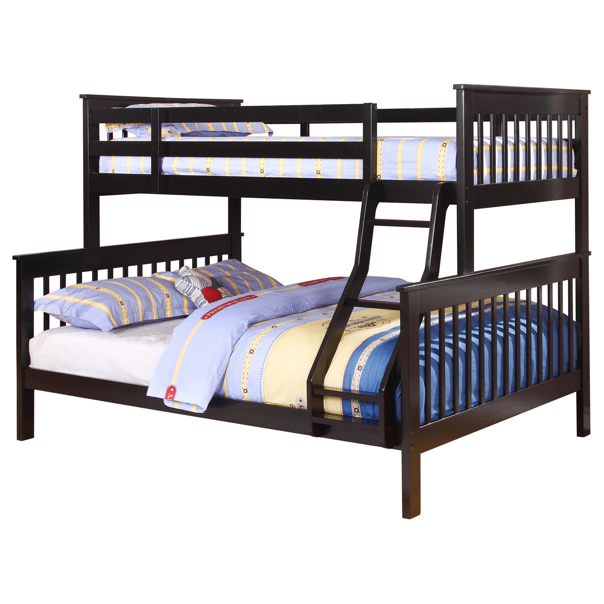 Best Furniture Outlet - Coaster - Chapman Wood Twin Over Full Bunk Bed Black - 460259