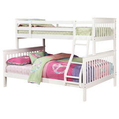 Best Furniture Outlet - Coaster - Chapman Wood Twin Over Full Bunk Bed White - 460260