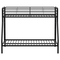 Carson Metal Twin Over Full Bunk Bed Glossy Black