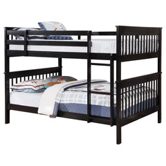 Best Furniture Outlet - Coaster - Chapman Wood Full Over Full Bunk Bed Black - 460359