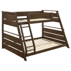 Best Furniture Outlet - Coaster - Holden Wood Veneer Twin Over Full Bunk Bed Walnut - 460593