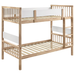 Best Furniture Outlet - Coaster - Dakota Wood Twin Over Twin Bunk Bed Natural - 461171
