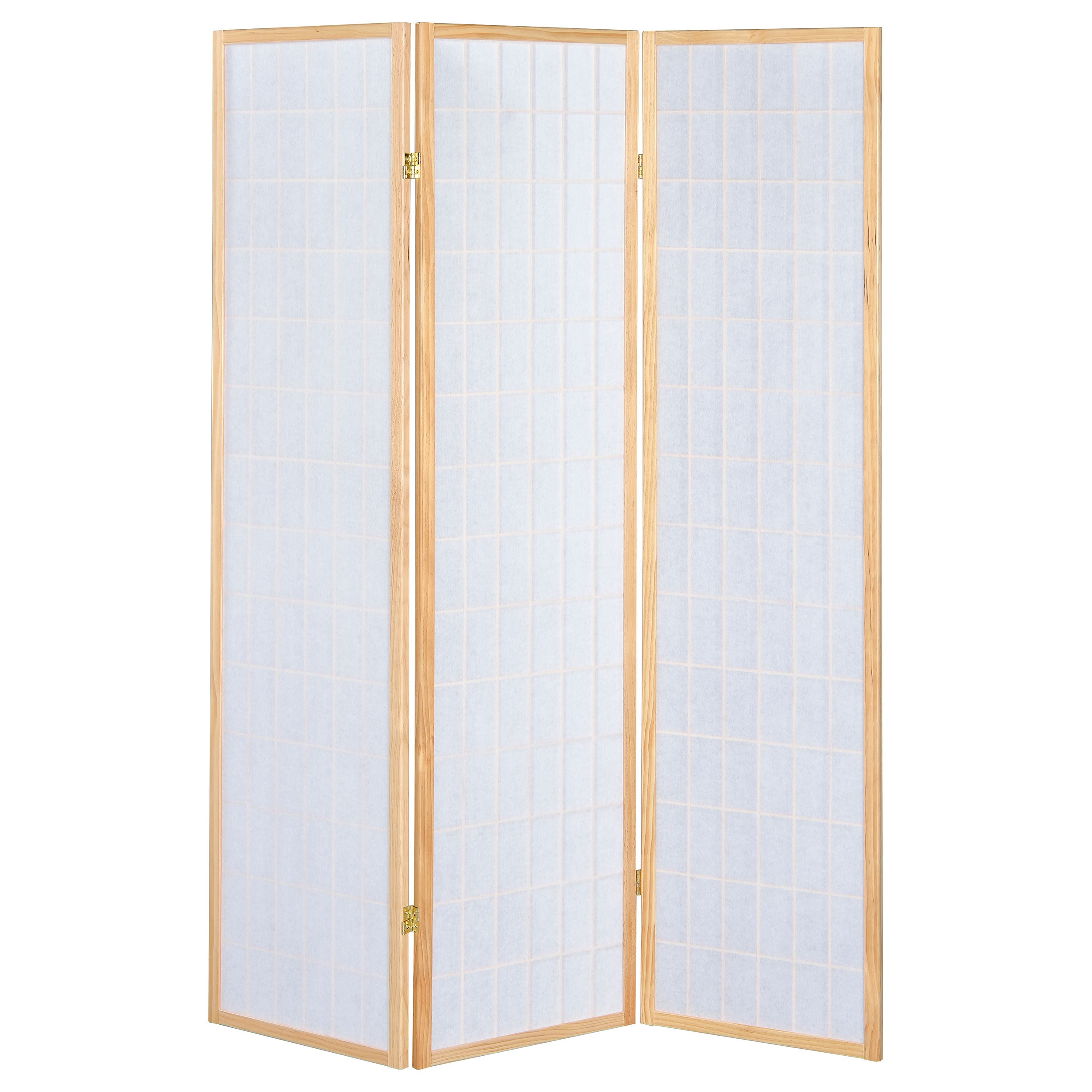 Carrie 3-Panel Room Divider Folding Shoji Screen Natural