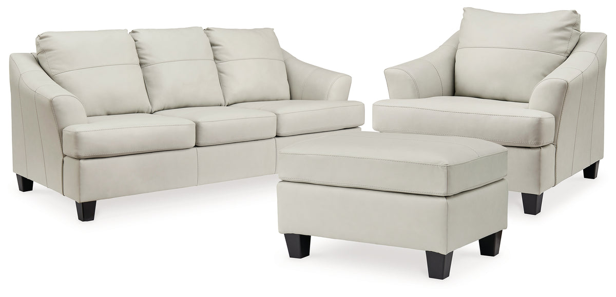 Best Furniture Outlet - Ashley Furniture - Genoa Queen Sofa Sleeper, Oversized Chair and Ottoman - Queen Sofa Sleeper, Oversized Chair and Ottoman - 47704U8
