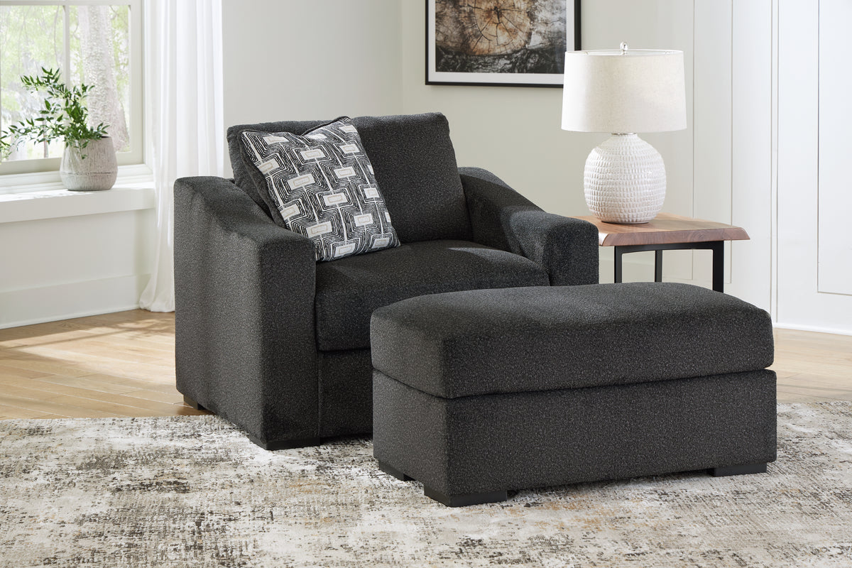 Best Furniture Outlet - Ashley Furniture - Wryenlynn Oversized Chair and Ottoman - Oversized Chair and Ottoman - 49405U2