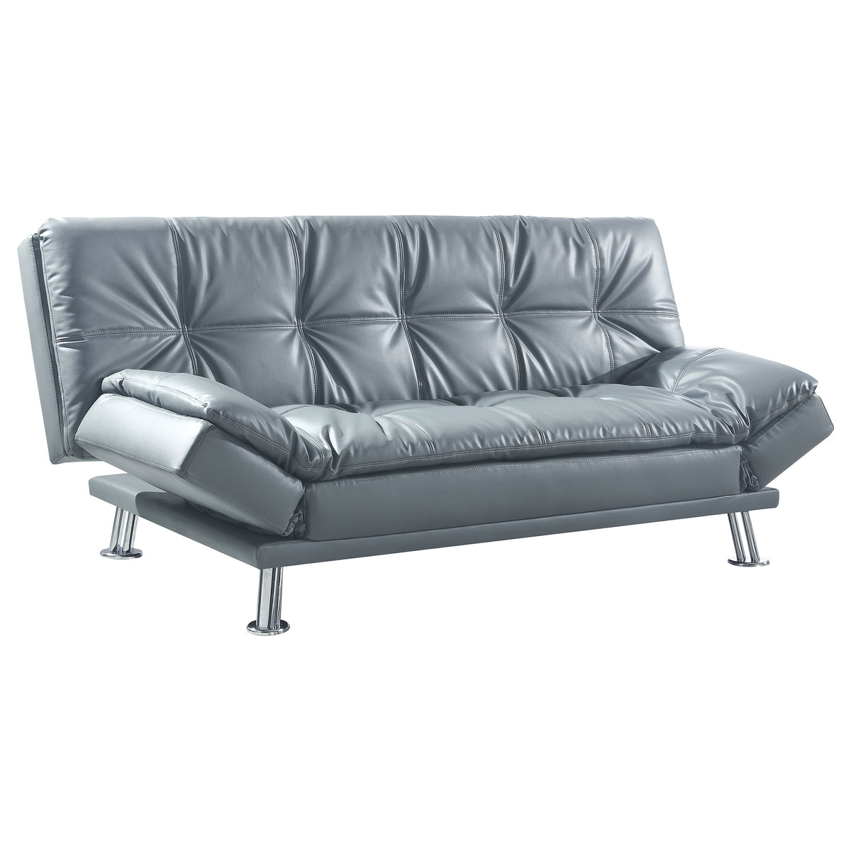 Best Furniture Outlet - Coaster - Dilleston Upholstered Tufted Convertible Sofa Bed Grey - 500096