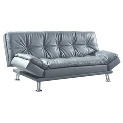 Best Furniture Outlet - Coaster - Dilleston Upholstered Tufted Convertible Sofa Bed Grey - 500096