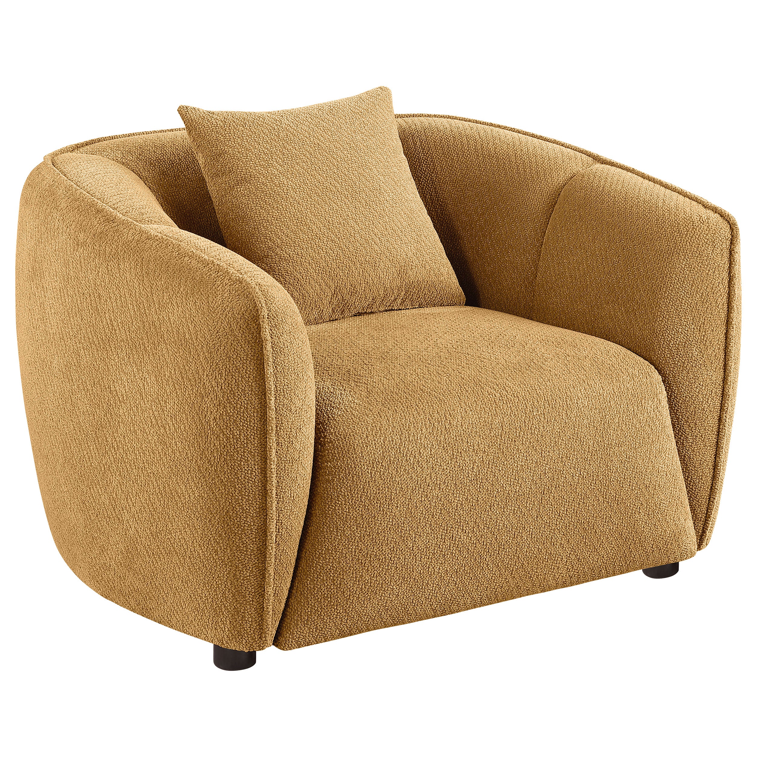 Best Furniture Outlet - Coaster - Aleisha Fabric Upholstered Accent Chair Mustard Yellow - 503063