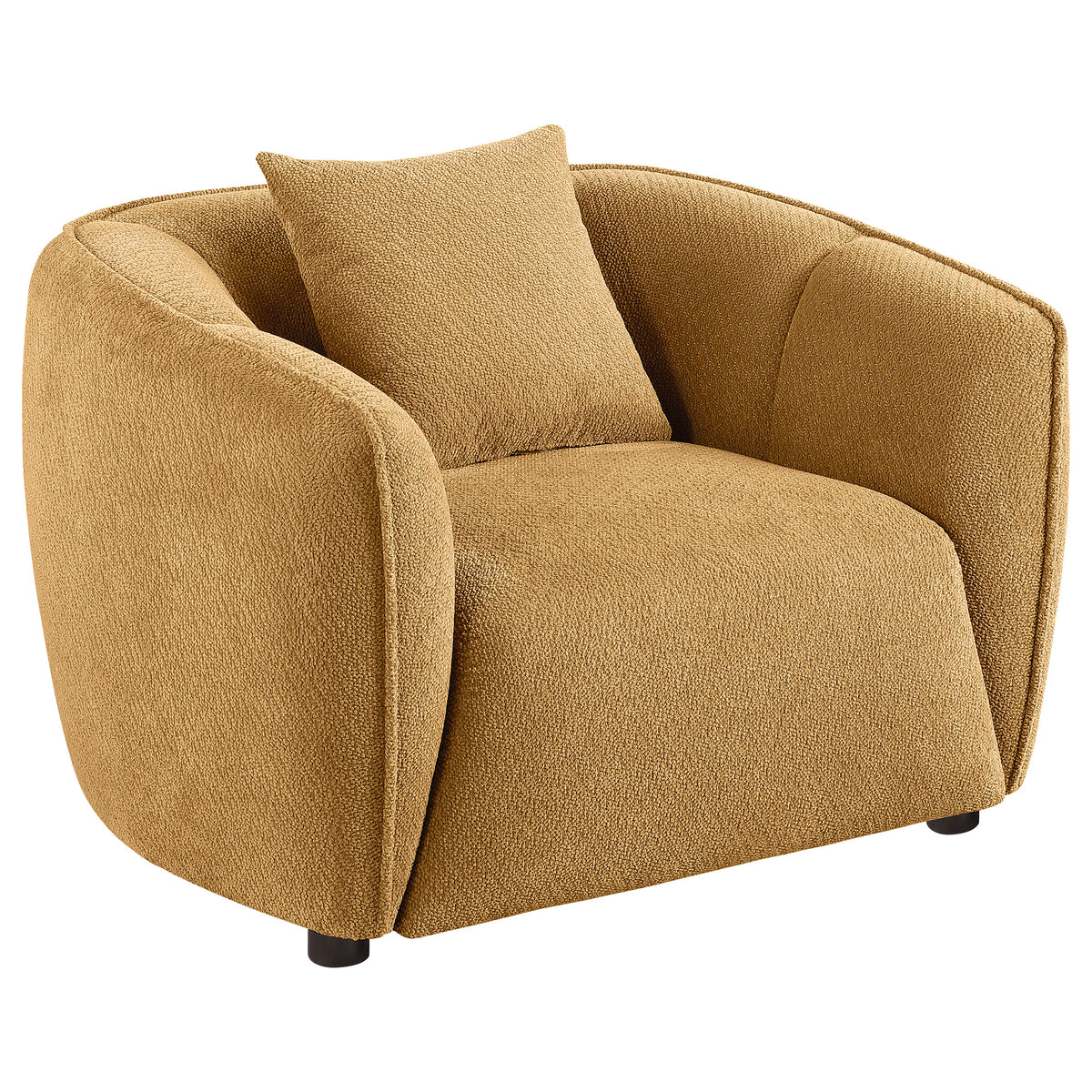 Best Furniture Outlet - Coaster - Aleisha Fabric Upholstered Accent Chair Mustard Yellow - 503063