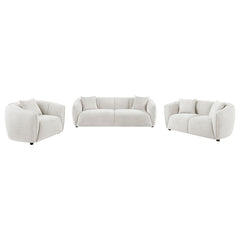 Aleisha 3-piece Fabric Upholstered Sofa Set Sand