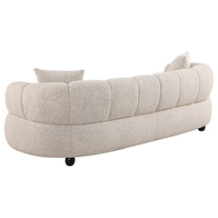Whitney Contemporary Channel Tufted Woven Fabric Upholstered Sofa Set