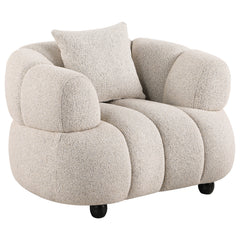 Best Furniture Outlet - Coaster - Whitney Contemporary Channel Tufted Woven Fabric Upholstered Accent Chair - 503723