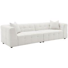 Best Furniture Outlet - Coaster - Everly Boucle Upholstered Extra Long Sofa Off White - 504850