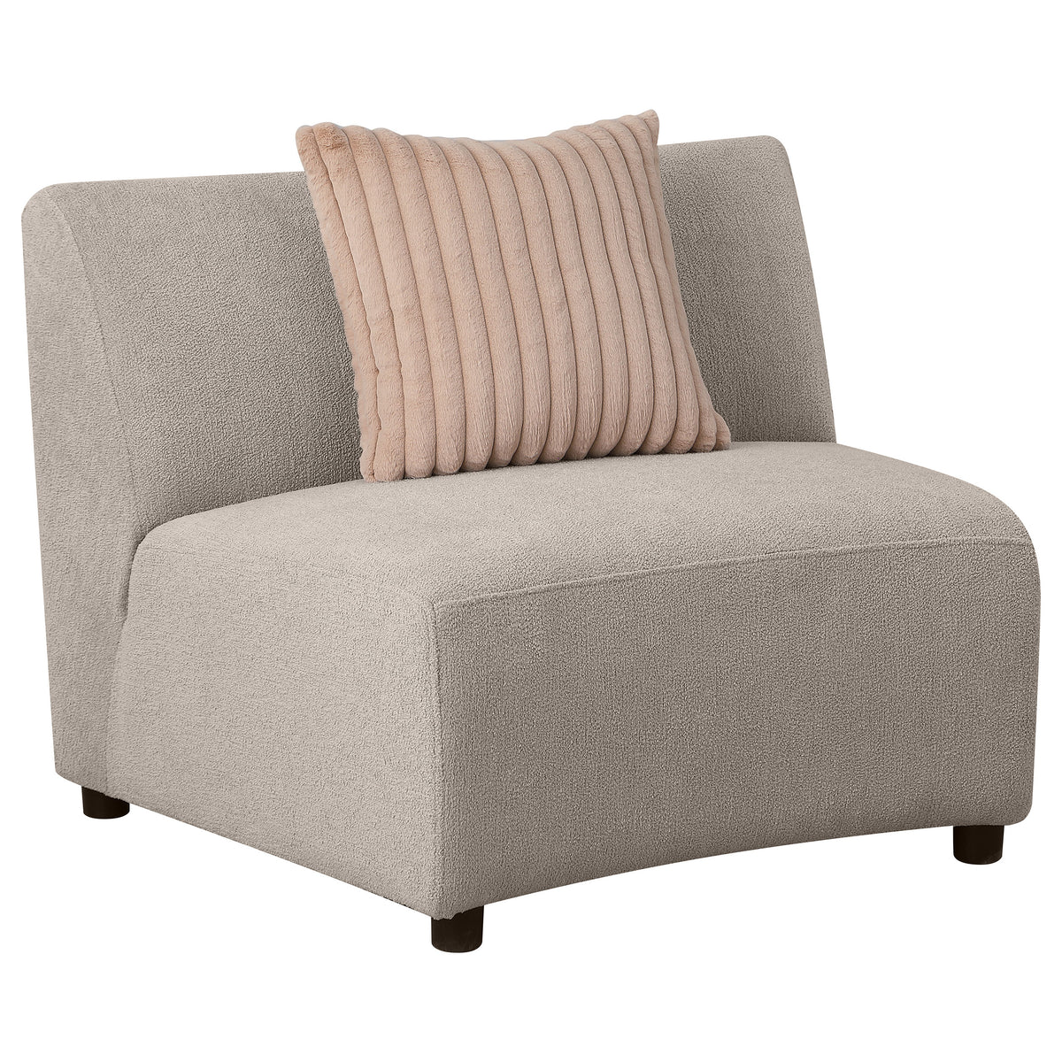 Best Furniture Outlet - Coaster - Fayette Upholstered Armless Chair Greige - 504924