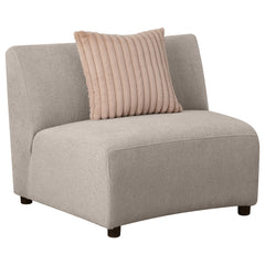 Best Furniture Outlet - Coaster - Fayette Upholstered Armless Chair Greige - 504924