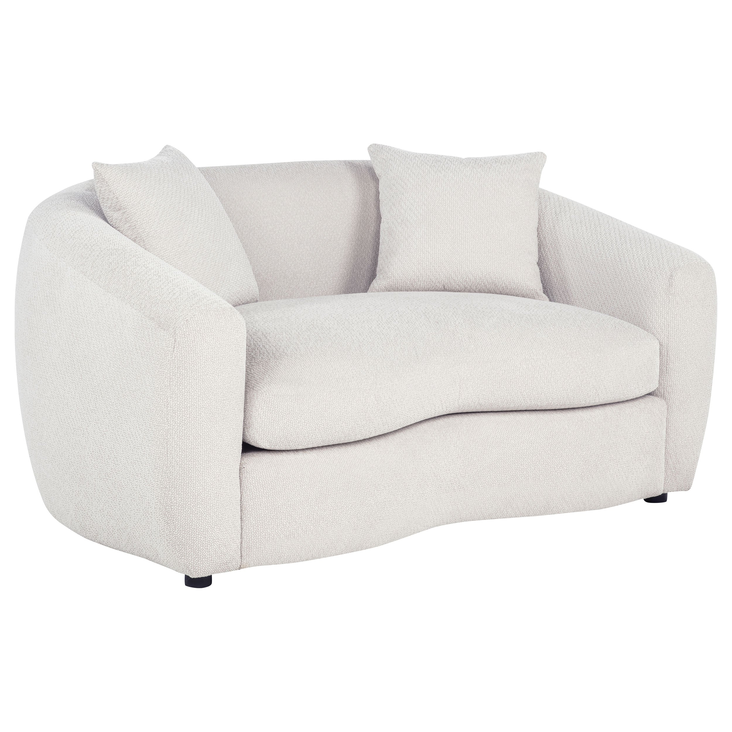 Best Furniture Outlet - Coaster - Isabella Fabric Upholstered Loveseat Sand - 504972