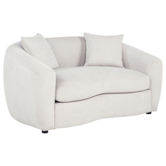 Best Furniture Outlet - Coaster - Isabella Fabric Upholstered Loveseat Sand - 504972