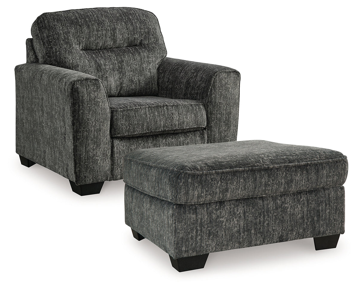 Best Furniture Outlet - Ashley Furniture - Lonoke Chair and Ottoman - Chair and Ottoman - 50504U12