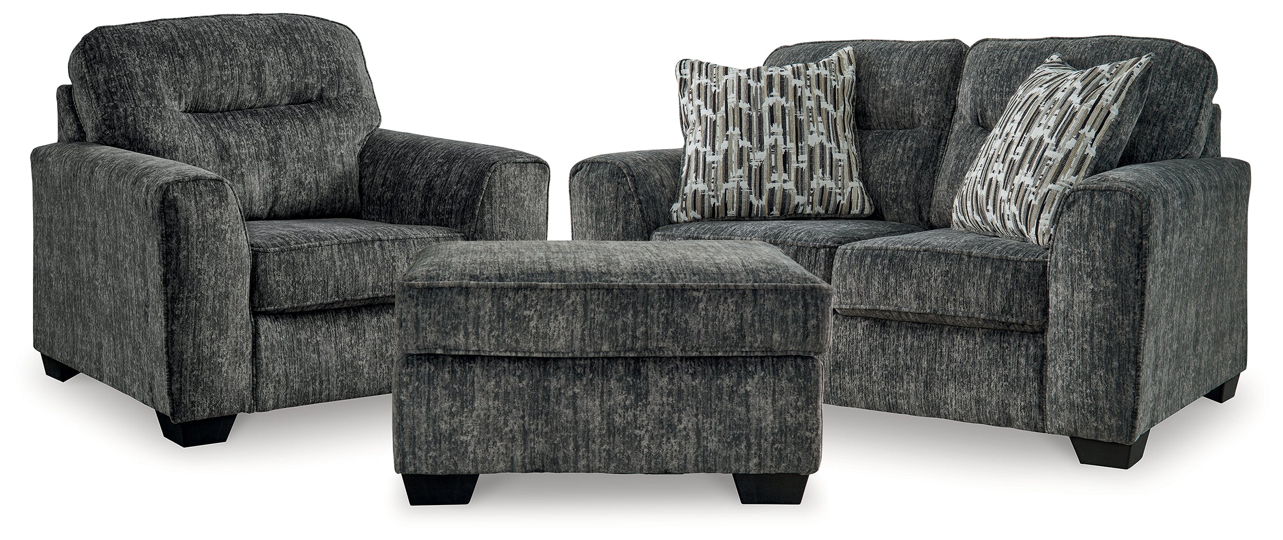 Best Furniture Outlet - Ashley Furniture - Lonoke Loveseat, Oversized Chair and Ottoman - Loveseat, Oversized Chair and Ottoman - 50504U10