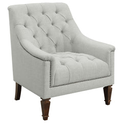 Best Furniture Outlet - Coaster - Avonlea Fabric Upholstered Sloped Arm Chair Grey Fabric - 505643