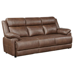 Best Furniture Outlet - Coaster - Ellington Upholstered Padded Arm Sofa Dark Brown - 508281