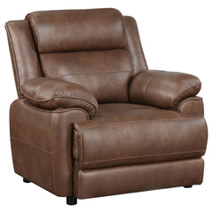 Best Furniture Outlet - Coaster - Ellington Upholstered Padded Arm Accent Chair Dark Brown - 508283