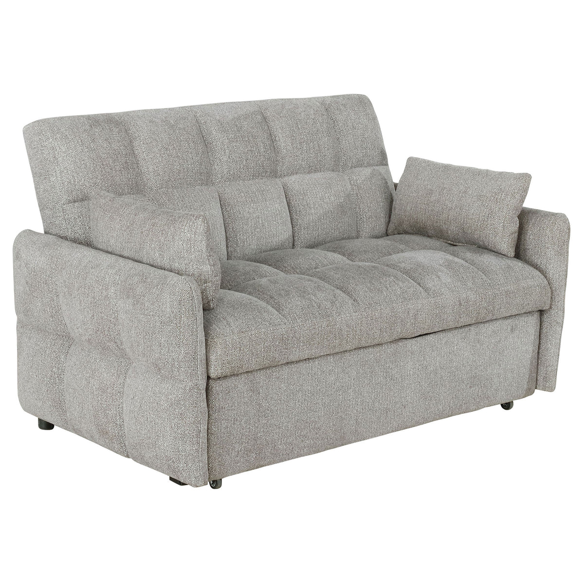 Best Furniture Outlet - Coaster - Cotswold Upholstered Convertible Sleeper Sofa Bed Light Grey - 508307
