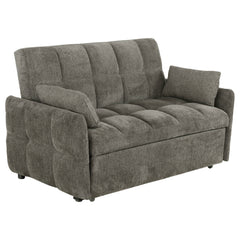 Best Furniture Outlet - Coaster - Cotswold Upholstered Convertible Sleeper Sofa Bed Dark Grey - 508308