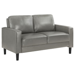 Best Furniture Outlet - Coaster - Ruth Upholstered Track Arm Loveseat Grey - 508366