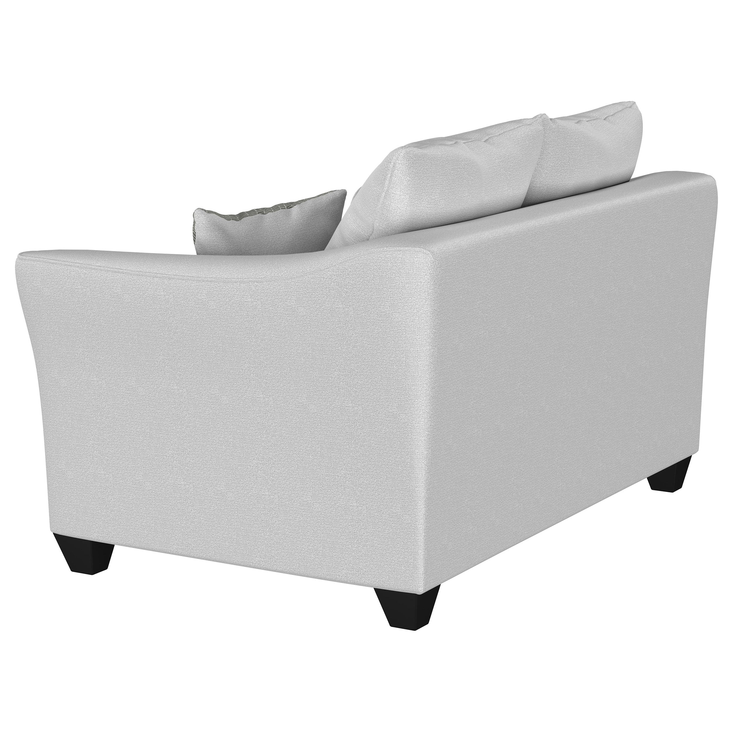 Salizar Upholstered Flared Arm Loveseat Sand