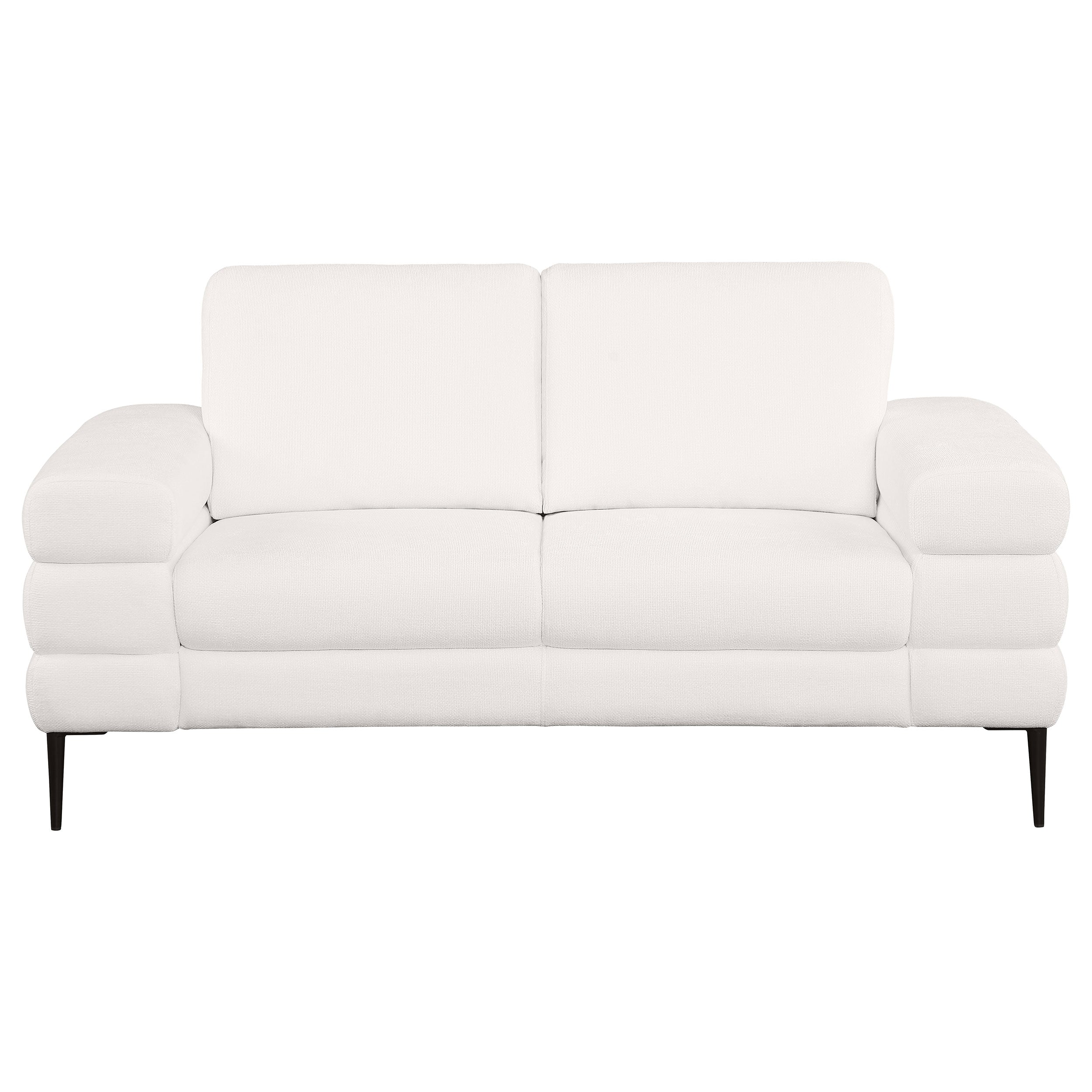 Jessel 3-piece Chenille Upholstered Sofa Set Ivory
