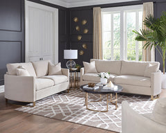 Best Furniture Outlet - Coaster - Corliss 3-piece Upholstered Arched Arm Sofa Set Beige - 508821-S3