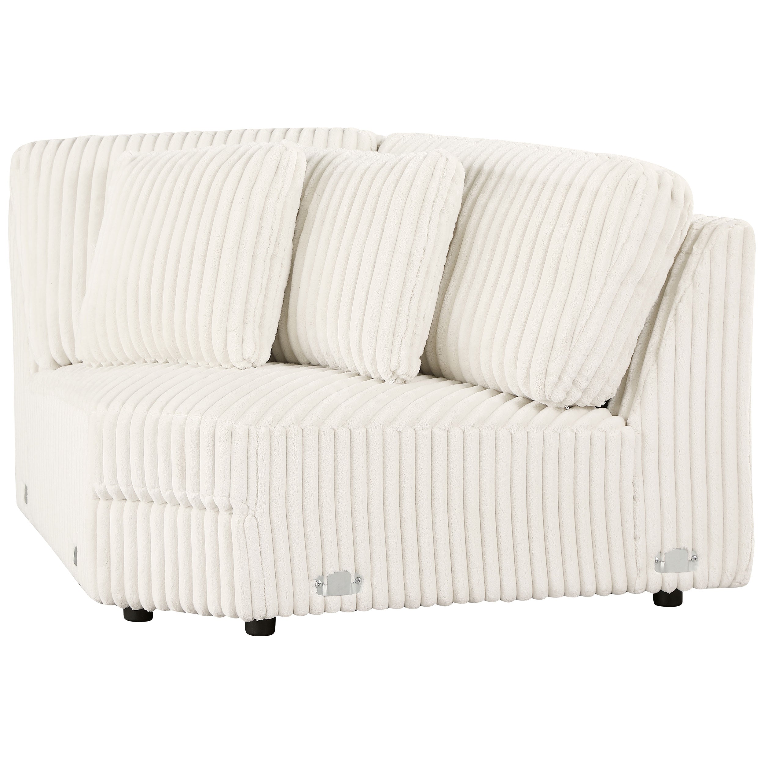 Emberson Upholstered Wedge Ivory