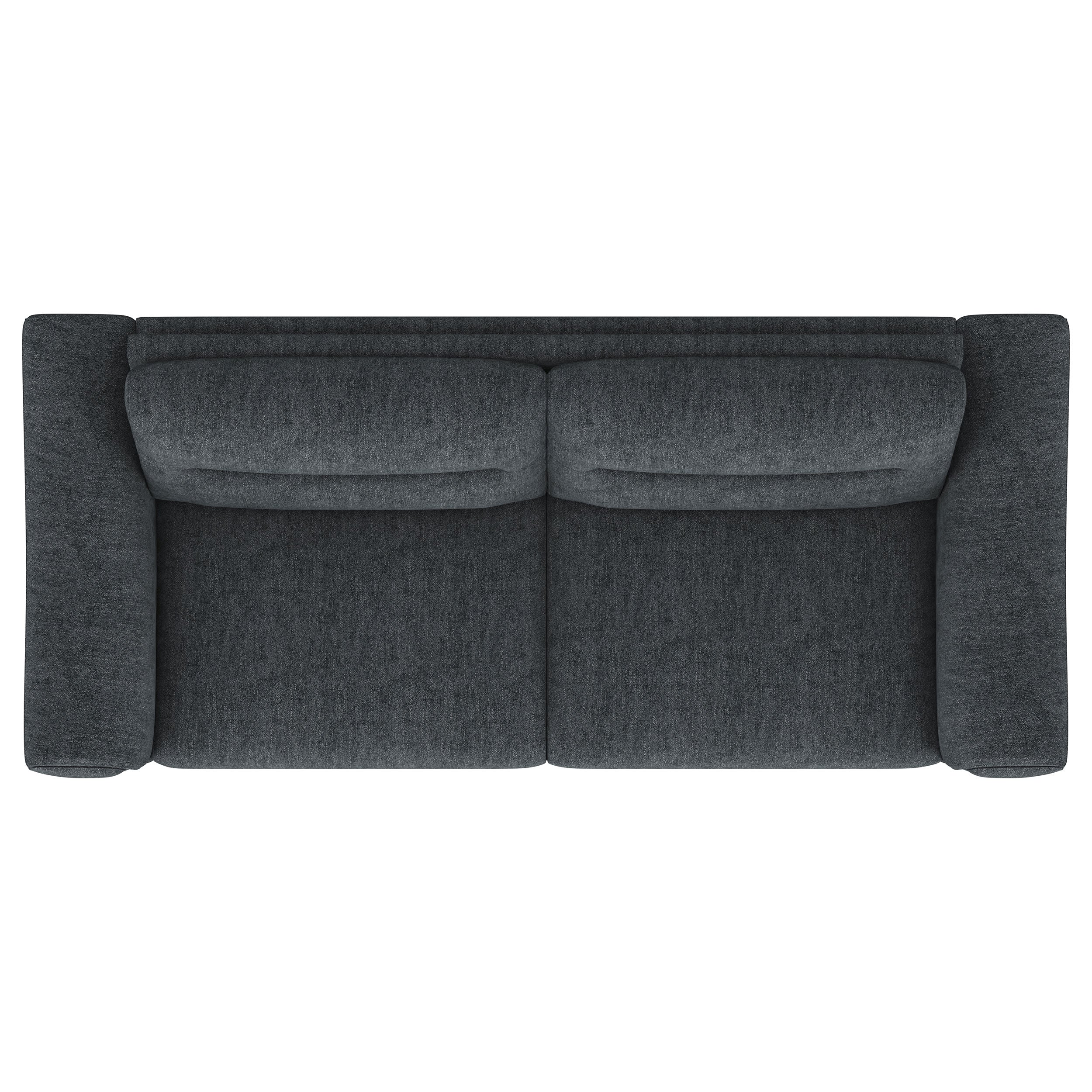 Nolan Upholstered Sloped Track Arm Sofa Charcoal