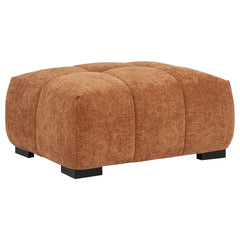 Best Furniture Outlet - Coaster - Octavia Upholstered Rectangular Ottoman Orange - 509354