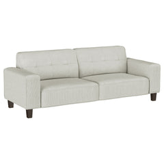 Best Furniture Outlet - Coaster - Deerhurst Upholstered Track Arm Tufted Sofa Greige - 509647
