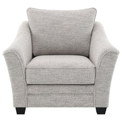 Tomkins Boucle Upholstered Chair Light Grey