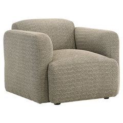 Best Furniture Outlet - Coaster - Dorset Fabric Upholstered Round Track Arm Accent Chair Brown - 509816