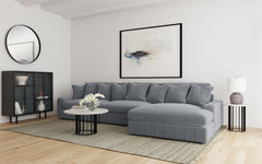 Best Furniture Outlet - Coaster - Blaine Upholstered Reversible Chaise Sectional Sofa Fog - 509900-SET