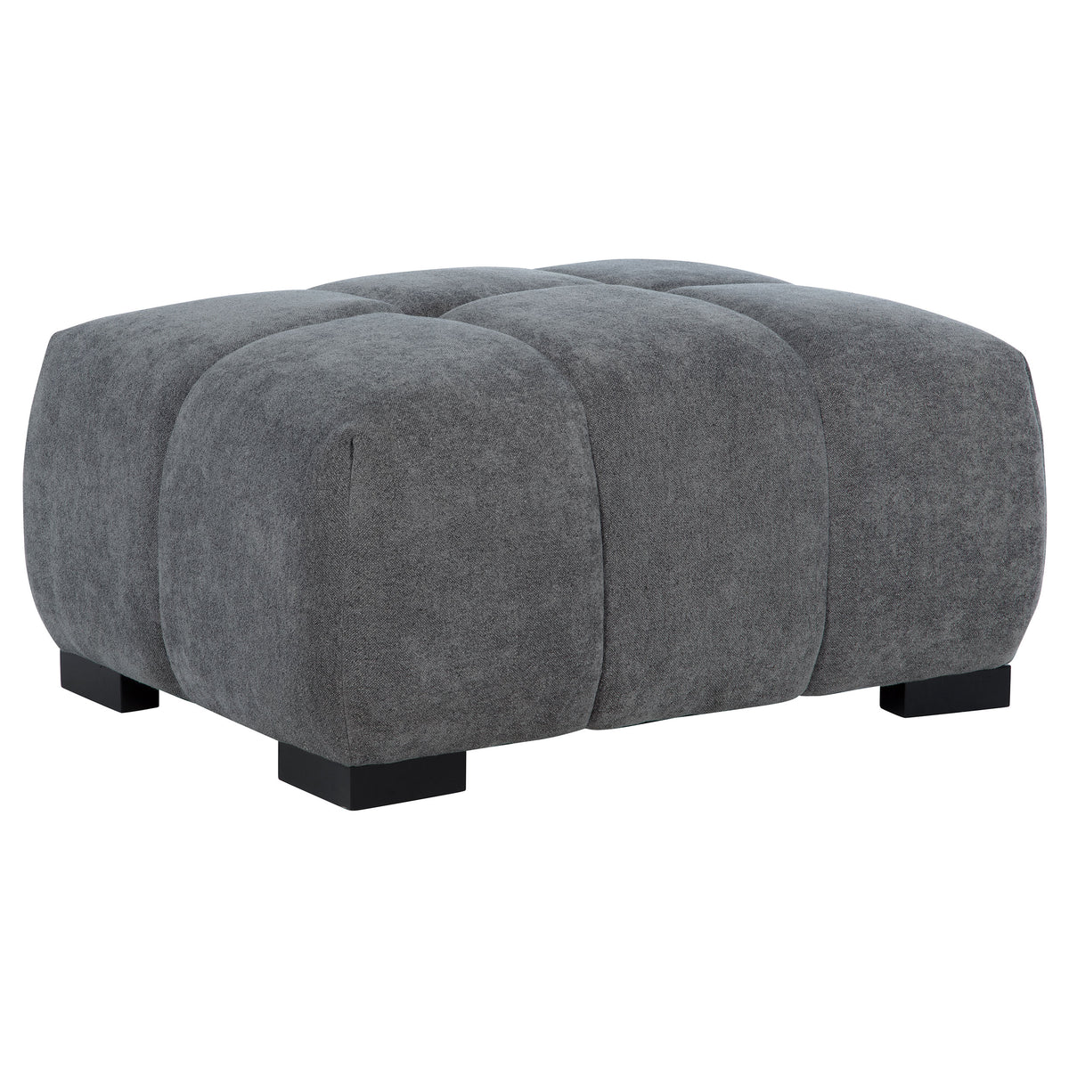 Best Furniture Outlet - Coaster - Octavia Upholstered Rectangular Ottoman Charcoal Grey - 509968