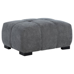 Best Furniture Outlet - Coaster - Octavia Upholstered Rectangular Ottoman Charcoal Grey - 509968