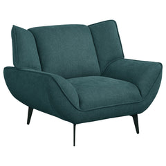 Best Furniture Outlet - Coaster - Acton Upholstered Flared Arm Accent Chair Teal Blue - 511163