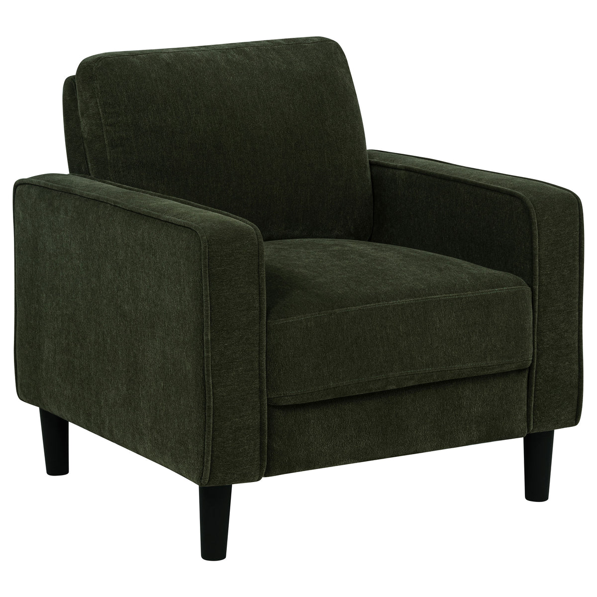 Best Furniture Outlet - Coaster - Ruth Fabric Upholstered Track Arm Accent Chair Matcha Green - 511216