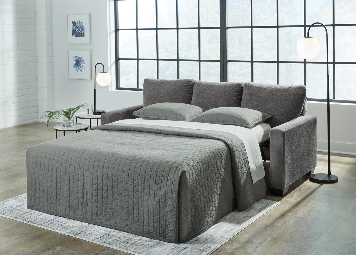Best Furniture Outlet - Ashley Furniture - Rannis Living Room - Twin Sofa Sleeper / Snow - 5360337